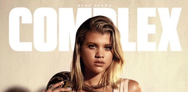 Sofia Richie on complex cover photo