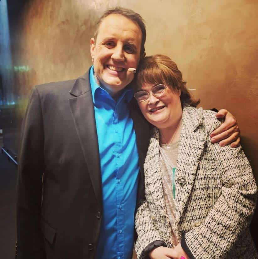 Susan Boyle and Peter Kay