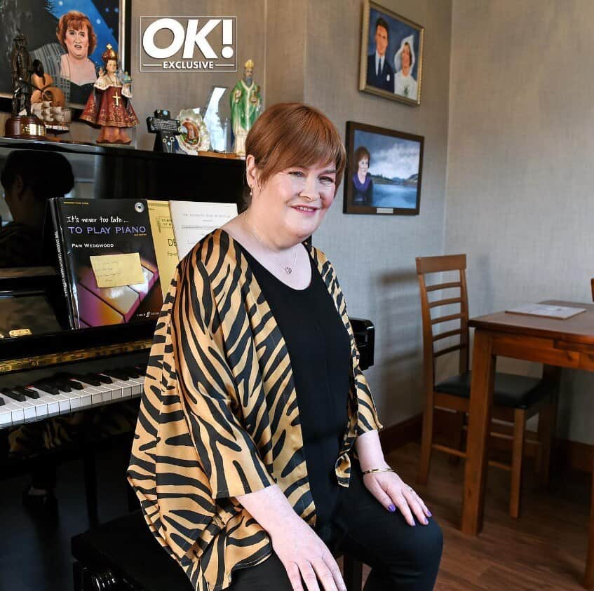 Susan Boyle introducing OK Magazine