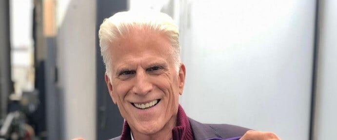 Ted Danson wearing purple for Spirit Day