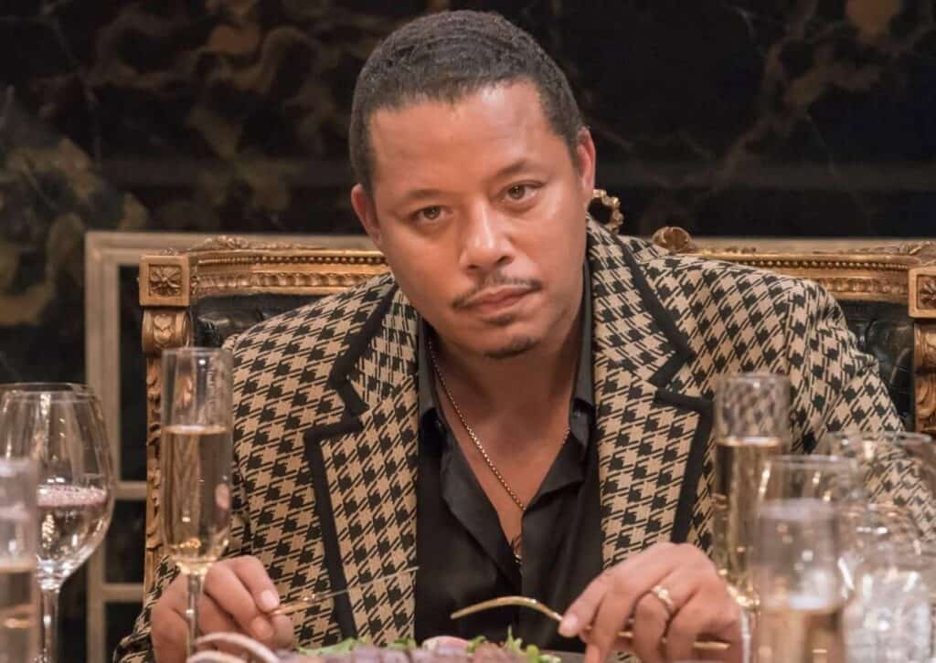 Terrence Howard enjoying dinner