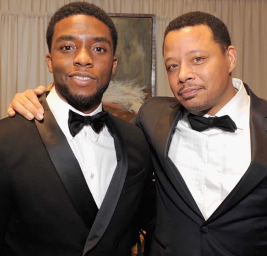 Terrence Howard with Black Panther