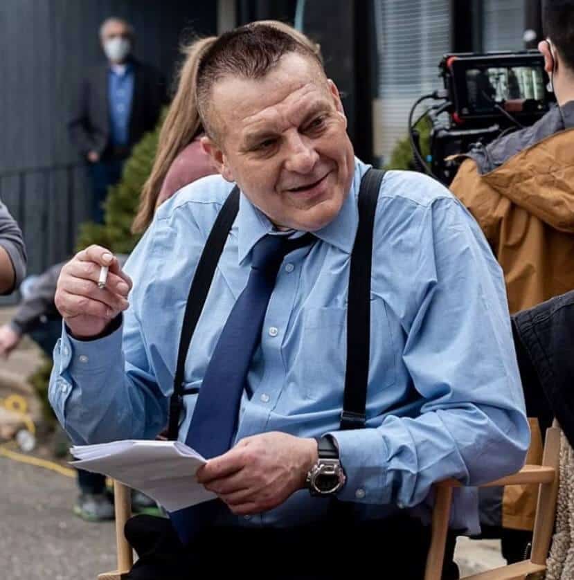 Tom Sizemore on film set