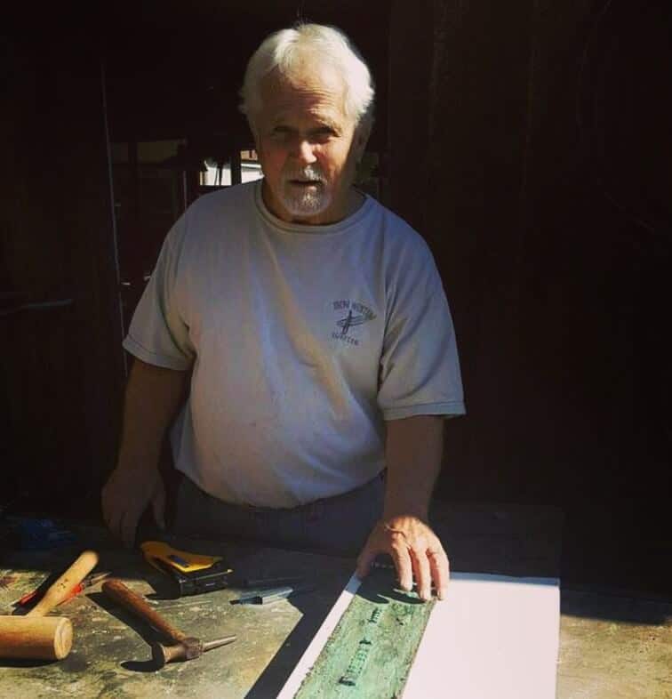 Tony Dow working at home