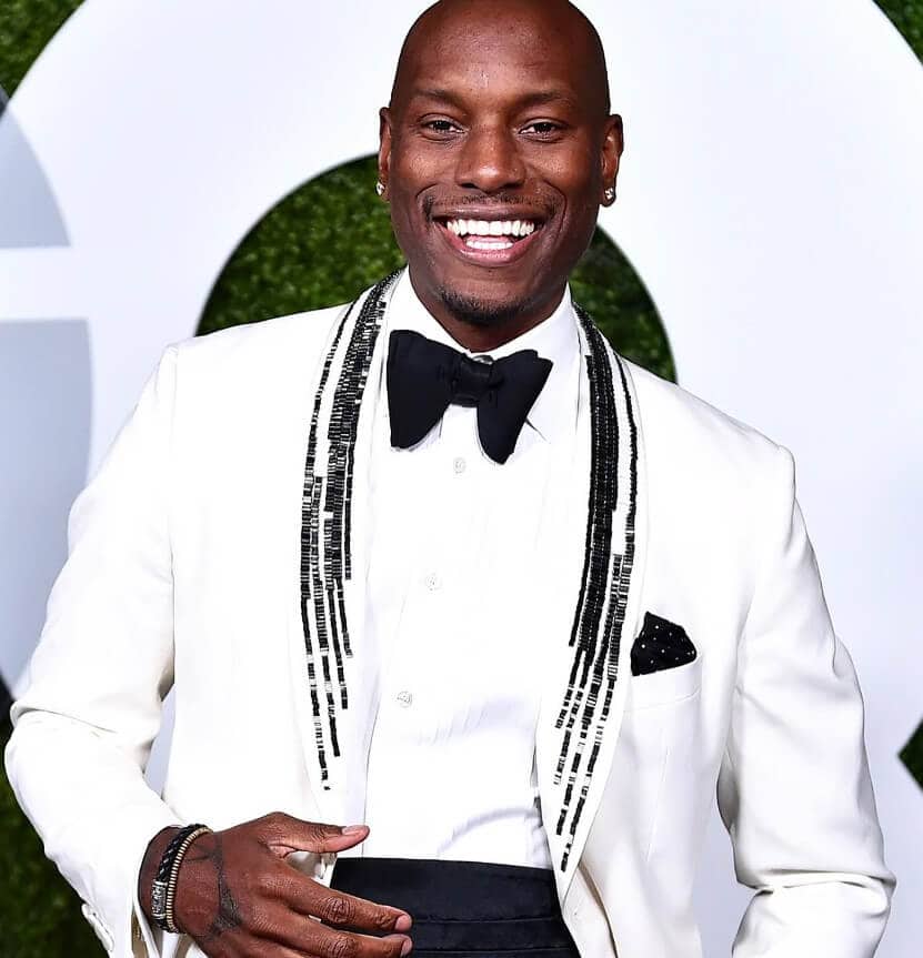 Tyrese Gibson smiling hard