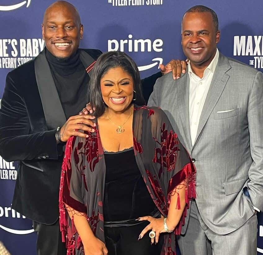 Tyrese Gibson with Kim Burrell and Kasim Reed