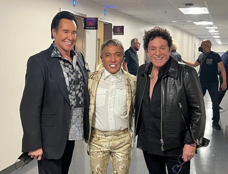 Wayne Newton with Arnel C. Pineda and Michaele Schon