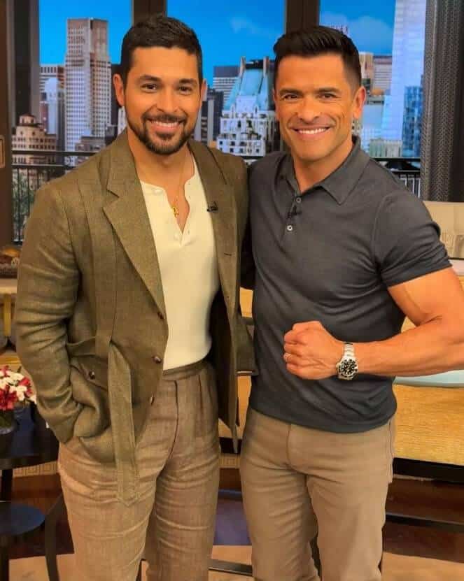 Wilmer Valderrama with Mark Consuelos