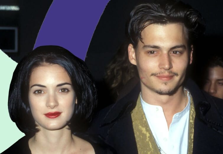 Winona Ryder With Johnny Depp